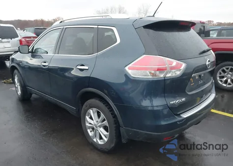 2015 Nissan Rogue Sv z USA, uszkodzony, nr VIN KNMAT2MT2FP546648